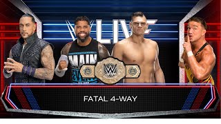 WWE LIVE ITALY 1/5/24 - WWC FATAL 4 WAY MATCH - DAMIEN PRIEST(C), JEY USO, GUNTHER, CHAD GABLE