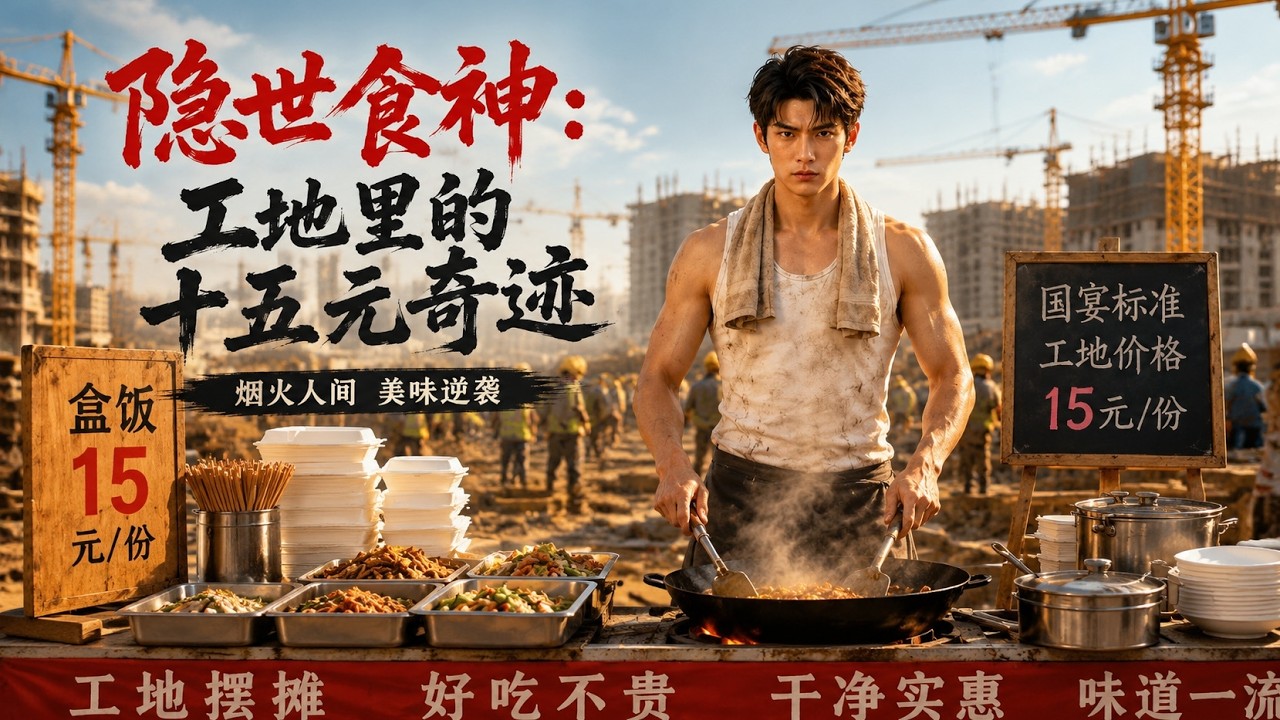 【高清全集】《隐世食神：工地里的十五元奇迹》 #逆袭 #爱情 #甜宠 #反转 #热门短剧 #drama #爽剧 #電影 #精彩影视 #AI短剧