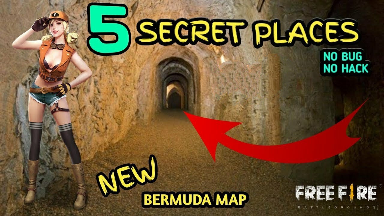 New 5 Places To Hide / BERMUDA MAP Free Fire - YouTube