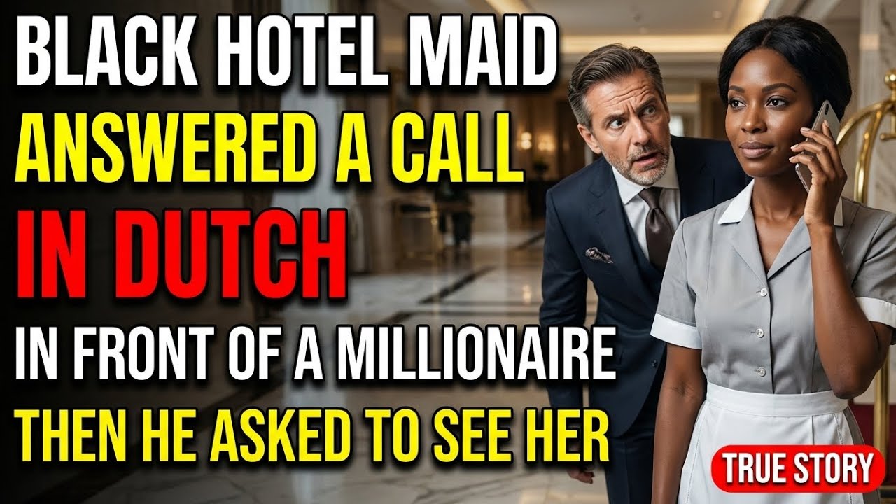 Black Hotel Maid Answered A Call In DUTCH In Front Of A Millionaire - Then He Asked To See Her