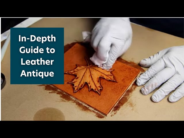 How to Antique finish Tooled/Stamped Leather [EP2] in 2023