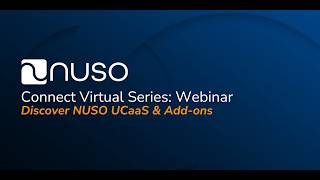 NUSO Webinar on Demand: UCaaS & Add Ons