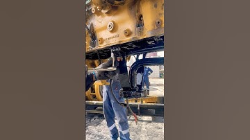 Cat c32 oil pump removal #shorts #mechanic