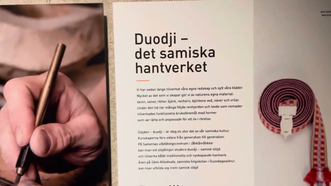 Duodji. Det samiska hantverket. Sápmi. Vår del av världen. Ny utställning på Historiska museet