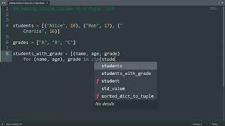 Adding custom column to a tuple list in Python | Python Examples | Python Coding Tutorial