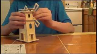 Sunnytech®Solar Power Energy DIY Kits Brick Block Wood Windmill Child Educational 3D