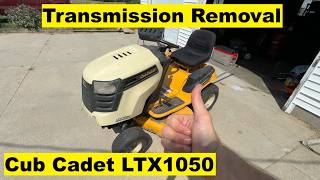 Transmission Removal Cub Cadet LTX1050 LTX1042 LTX1045 LTX1046 Lawn Mower