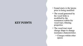 Unit 3 - Resonance and Source Filter Theory