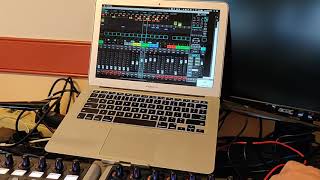 osimidi with x-touch and x-touch extender controlling an X-air mixer