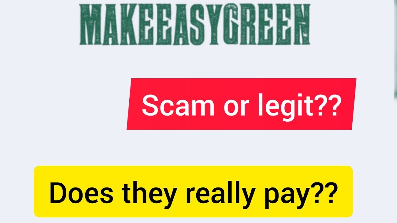 Makeeasygreen scam or legit?? Full review - YouTube