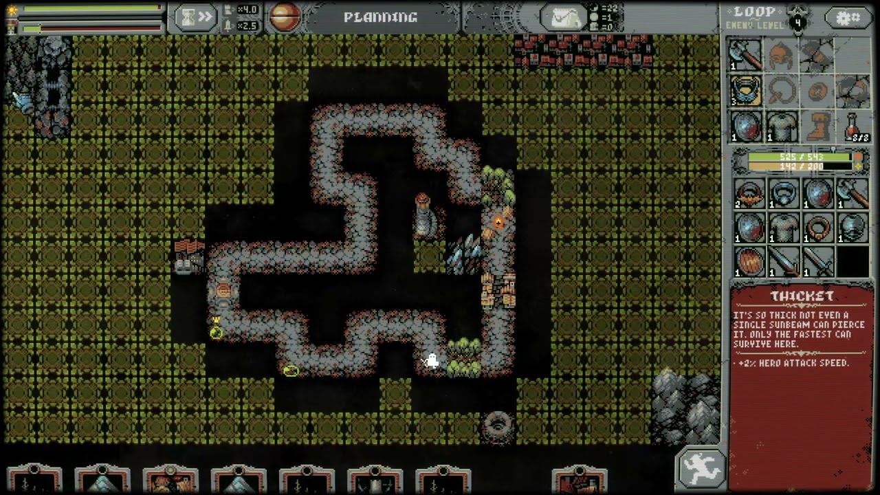 Loop Hero S47E01 Warrior, Crafting, More Mud Huts