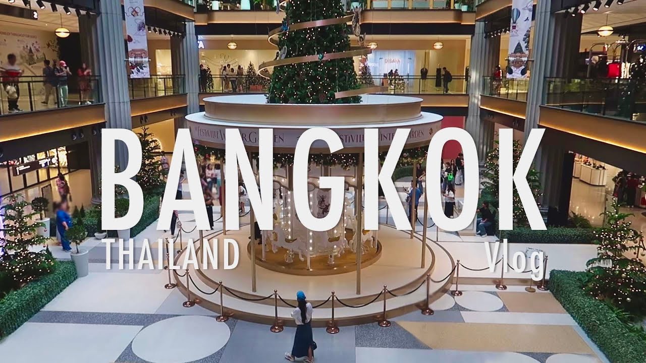 Thailand vlog 🇹🇭 Christmas in bangkok, Shopping haul, แกะกล่องสุ่ม Crybaby, Dinner 🌲🥂✨