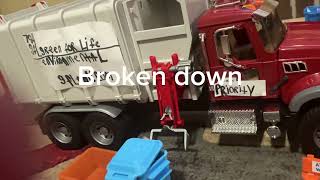 Ex GFL Priority waste 784 White New Way Sidewinder getting tow! + special SUPRISE at the end!