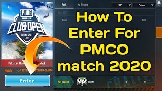 How to enter for PMCO Qualifier match 2020 | Entry Process PMCO 2020 Qualifier Round | PUBGMOBILE