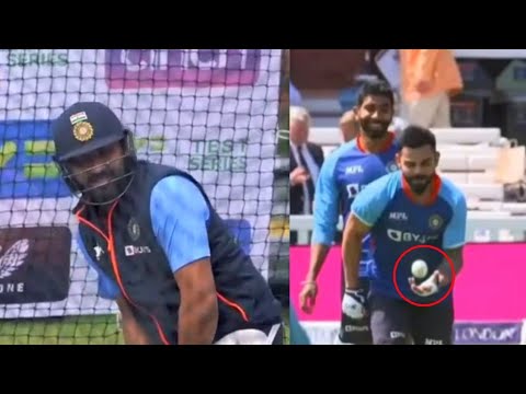 Watch: Virat Kohli bowling to Rohit Sharma before India vs England 3rd ODI 2022