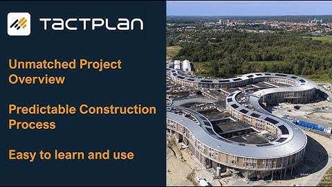 Tactplan: Location Based Scheduling and Takt Time Planning - Overview video