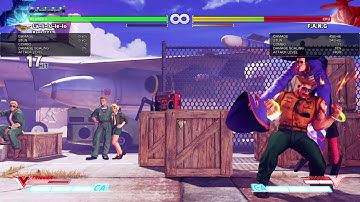 Guile 40 hit V-trigger combo after stun