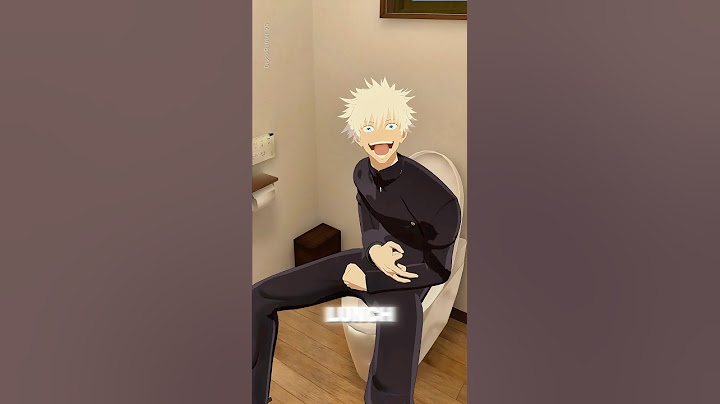 Hollow Brown: version 4 Gojo vs Toji in the bathroom 🤣 #anime #jjk #jujutsukaisen #gojo #toji