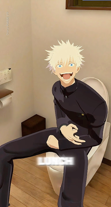 Hollow Brown: version 4 Gojo vs Toji in the bathroom 🤣 #anime #jjk #jujutsukaisen #gojo #toji