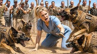 STAFF SERGEANT Locked a QUIET NURSE With 6 Attack Dogs — Her SECRET K9 Training Shocked Everyone