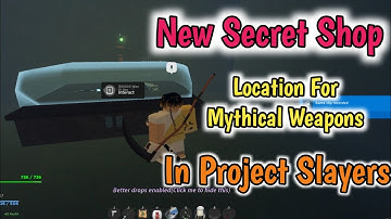 How To Get New Scythe In Project Slayer update 1.5  -  New Secret Shop Location in Project Slayers