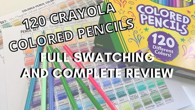 Sort, Name and Unbox 150 Crayola Colored Pencils featuring Colors