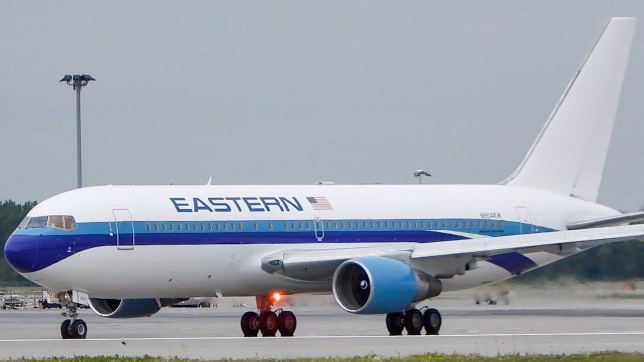 CLASSIC LIVERY! Eastern Boeing 767200 (B762) departing Montreal (YUL