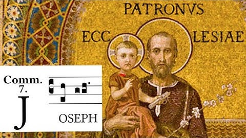 My favorite Feast of St. Joseph Gregorian Chant “Joseph fili David”