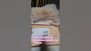 Unboxing lofree dot foundation keyboard and numpad #lofree #nurseworkfromhome #cat #catmom