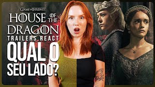 HOUSE OF THE DRAGON 2: VINGANÇA OU MÉRITO? | Trailers React | Conselho Preto e Conselho Verde