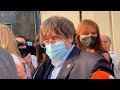 Lindpendantiste catalan carles puigdemont sort de prison au lendemain de son arrestation en it