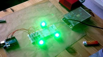 My first high power led experiment with Arduino