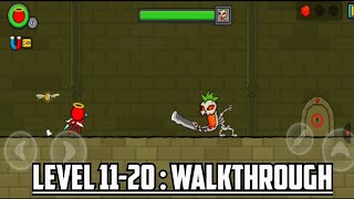 Red Stick Boy Adventure Game Level 11-20  | Red Stickman Adventure Game | Red Stick Boy Adventure screenshot 3