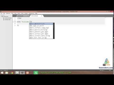 Lesson 6. Hello World - PHP - Sahalsoftware - Afsoomaali ku baro