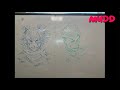 Day 21 doodling on the school’s whiteboard 