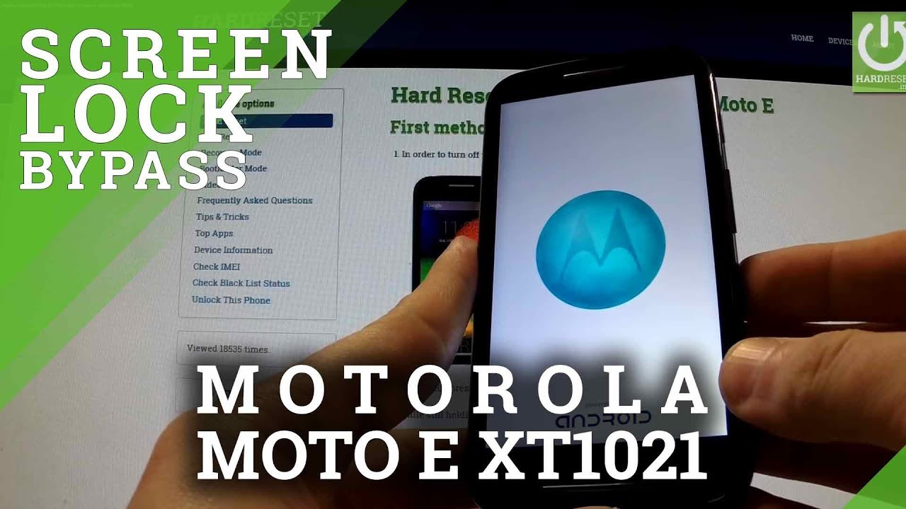 Hard Reset MOTOROLA XT1021 Moto E - Bypass Pattern Lock by Recovery Mode -  YouTube