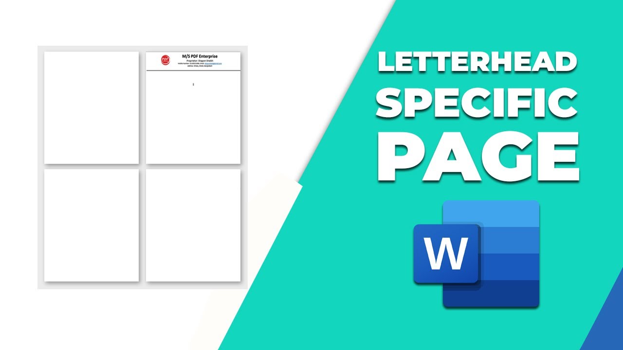 How To Add Letterhead To Specific Page In Word YouTube how-to-add-letterhead-to-specific-page-in-word-youtube