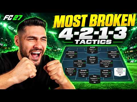 FC 27 NEW ABSOLUTELY BROKEN 4-2-1-3 TACTICS! The ELITE Setup to Dominate Any Formation!