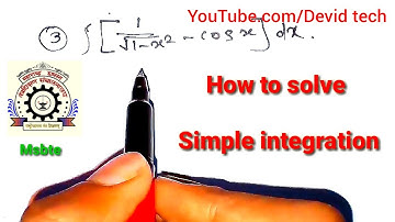 How to solve simple integration | Applied Mathematics | M 2 | Msbte | Integration  problems