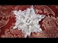 DIY Crafts Christmas decorations, Снежинка Канзаши мк, Christmas Snowflakes