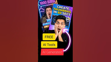 How to make thumbnails in Seconds! AI tools #Short #shorts