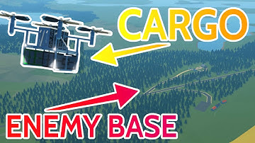Using an Automatic Drone to Deliver Cargo to an ENEMY Base! (Stormworks)