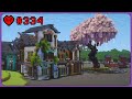 The Most Detailed House in my Japanese City (Minecraft Hardcore)