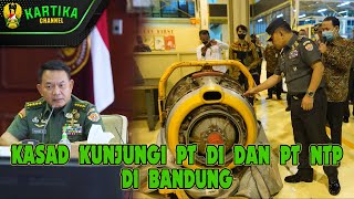 Kasad Kunjungi PT. Dirgantara Indonesia dan PT. Nusantara Turbin dan Propulsi di Bandung