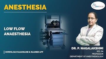 Anesthesia | Low flow anaesthesia | Raaonline
