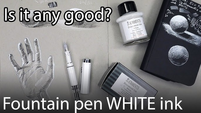 Pen Review: White Pens on Black Paper 