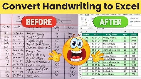 STOP Typing! ✋ Convert Handwritten Notes to Excel in 1 Click ✅