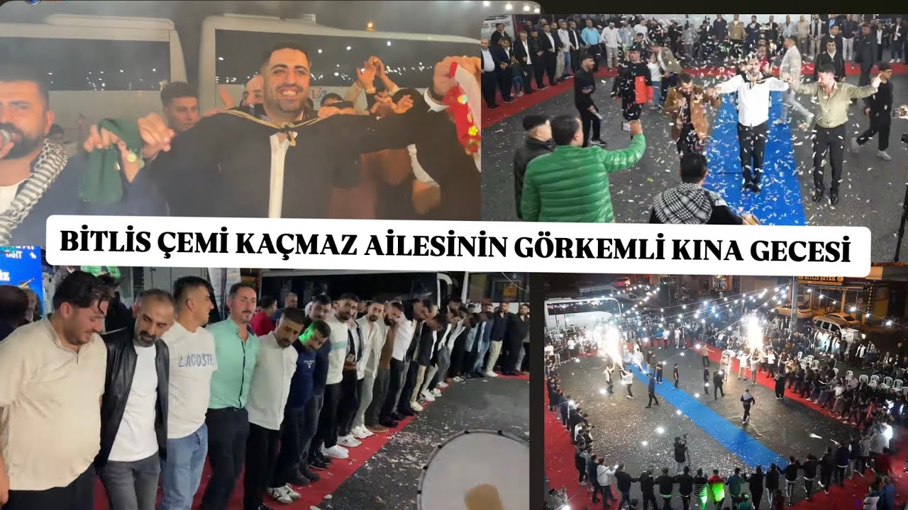 BİTLİS ÇEMİ KAÇMAZ AİLESİNİN GÖRKEMLİ KINA GECESİ 