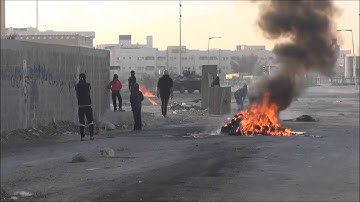 Bahrain : Second Day Of (Nimr Strike) Protesters Clash With Riot Police at Early Morning in AlEker