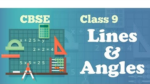 CBSE ||Line and angles || class 9||Exercise 6.1